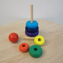 Load image into Gallery viewer, Rainbow Wooden Stacker
