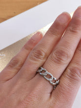 Load image into Gallery viewer, Sparkle Chain Ring - Sterling silver
