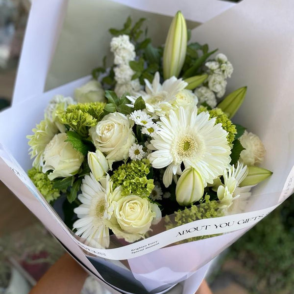 Luxe Cream and Green Bouquet