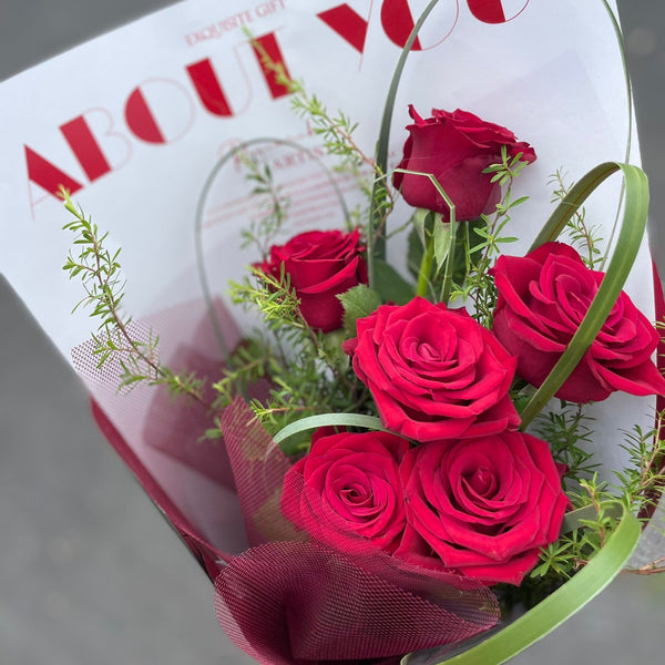 'I love you' 6 red roses