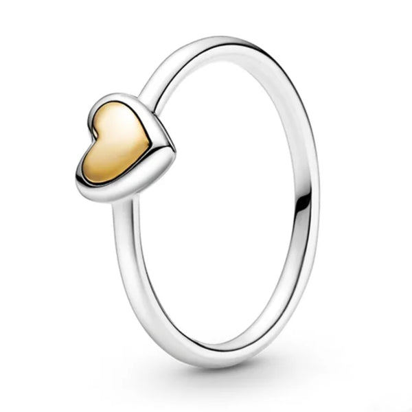 Heart of Gold Ring - Sterling Silver