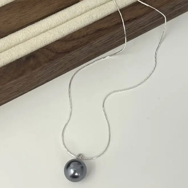 Black Pearl Necklace - Short