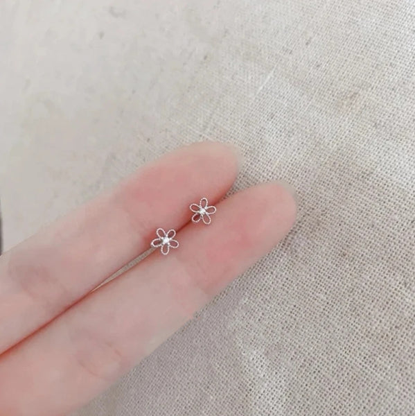Micro Flower K-pop Earrings