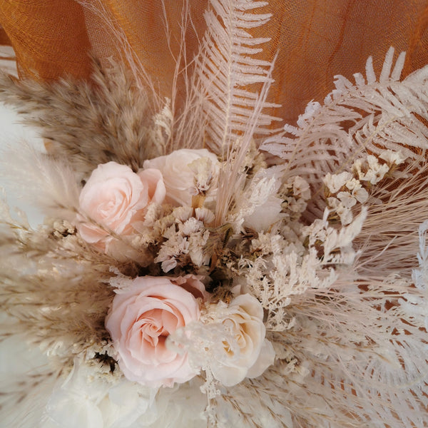 Preserved Rose Bridal Bouquet - Wild Blush