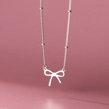Load image into Gallery viewer, Baby Bow Necklace - Sterling Silver

