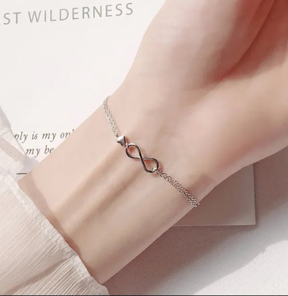 Delicate Infinity Bracelet - Sterling Silver