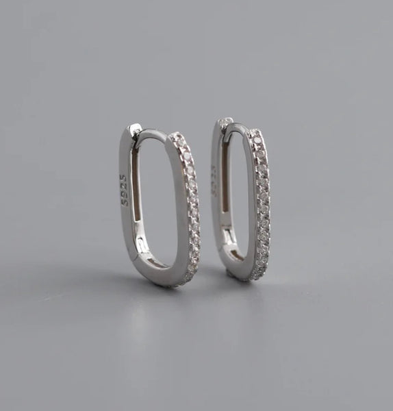 Minimalist Class Earrings - Sterling Silver