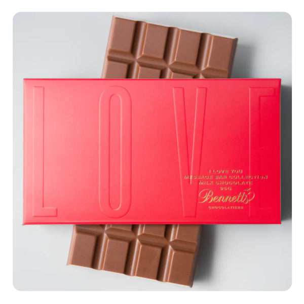 I LOVE YOU - Bennetts Chocolate Message Bar