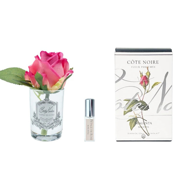 CÔTE NOIRE PERFUMED NATURAL TOUCH ROSE BUD - CLEAR - MAGENTA- GMR47