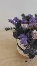 Load and play video in Gallery viewer, Midnight Bloom Dried Arrangement
