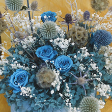 Load image into Gallery viewer, Dusty Blue Rose Arrangement
