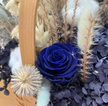 Load image into Gallery viewer, Blue and Cream Dried Basket
