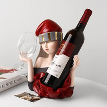 Load image into Gallery viewer, Hat Girl Wine Holder
