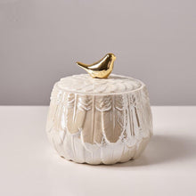 Load image into Gallery viewer, Golden Morning Bird Ceramic Accessory
