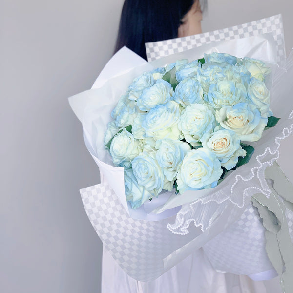 Iced Blue Roses